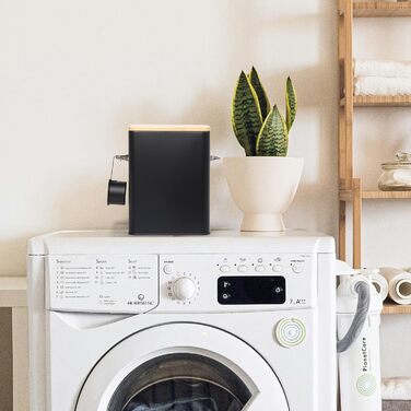 Контейнер для порошку GREELUE 6.5L з дозатором, коробка для порошку, корму, печива, кави (чорний)