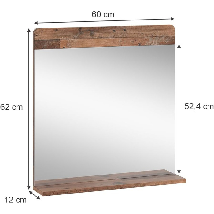 Тумба Vicco Izan біла глянцева 36.6x76.6 см з шухлядою і дверцятами, oldstyle