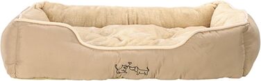 Лежак для собак і котів Dehner Lieblinge Sammy 90x70x20 см, поліестер, бежевий