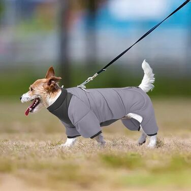 Зимовий одяг для собак: тепла куртка, жилет, костюм, комбінезон від снігу та вітру (жовтий, сірий, 3XL)