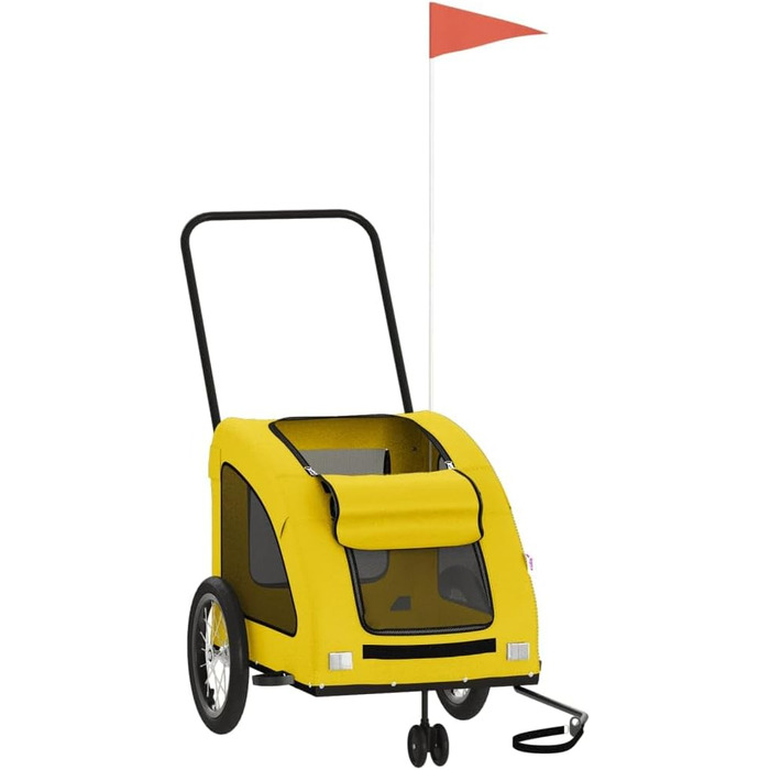 Причіп для велосипеда жовтого кольору Oxford, матеріал: оксфордська тканина та метал, для собак та котів, LH8939