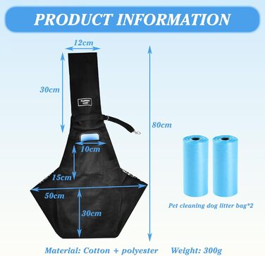 Сумка-переноска для собак та котів до 15 кг, з регульованим плечовим ременем, для прогулянок та активностей