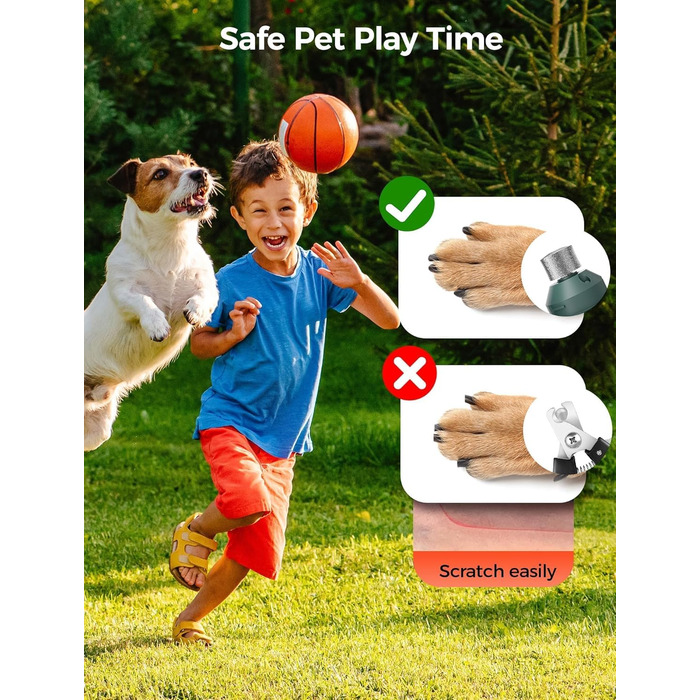 Точилка для кігтів собак NEUTYPECHIC з LED-підсвіткою та LCD-дисплеєм, 5 режимів, для великих, середніх та маленьких собак