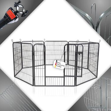 Вольєр для цуценят XXL 8-кутний, захисна огорожа, манеж Zoomundo