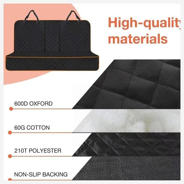 Захист для заднього сидіння автомобіля для собак Volkswagen Tiguan (2016+), вологостійкий, антиковзний, захист від подряпин