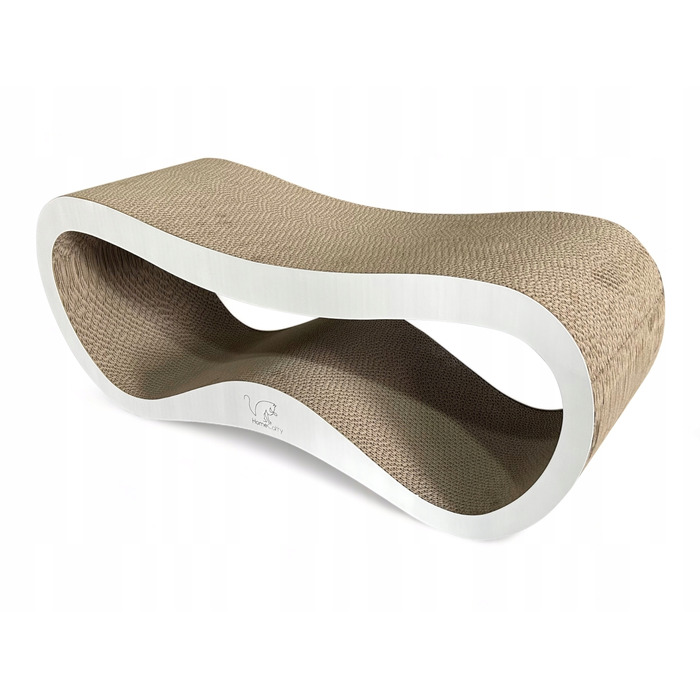 Великий картонний кігтеточка-ліжечко для котів HomeCatty, 75x26x25 см