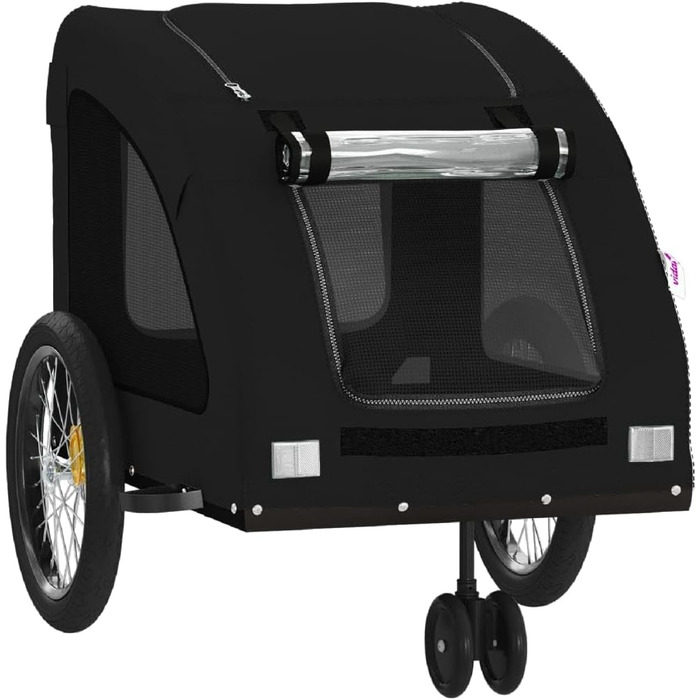 Фasба: Причіп для собак та інших домашніх тварин на велосипед, чорний, 137 x 68 x 72 см