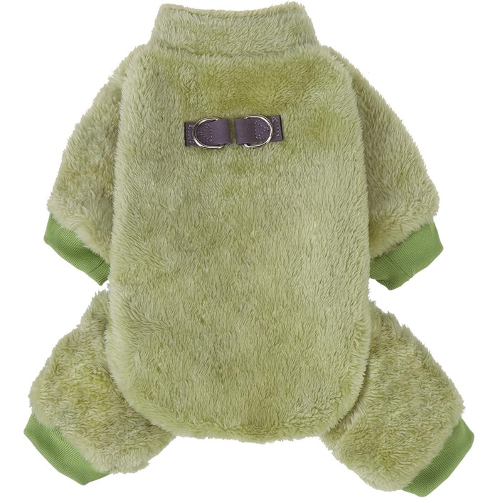 Піжама для собак, теплий зимовий светр, м'який велюр, для цуценят та собак середніх розмірів, котів, великих, зелений