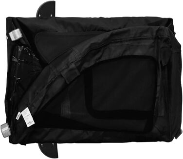 Причіп для собак Oxford, 124x53x53 см, чорний - універсальний для маленьких та великих тварин