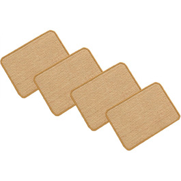 SHENGOCASE Килимок для котів із сизалю з липучками, 20,3x30,5 см, запасний скретч-пад для когтеточки, дерева, стін, полиць, 4 шт.