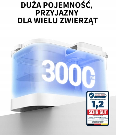 Фонтан-пийло Petkit пластиковий, 3000 мл