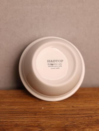 Миска для котів та дрібних тварин HAOTOP, керамічна, біла, 9,9 x 4,6 см