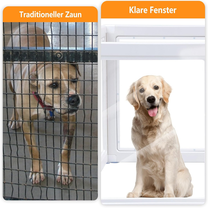 Вигул для собак Citylife 6-TLG 60 см: складаний вольєр для собак, котів, кроликів, рухливий вольєр для дому, антиковзаюча поверхня