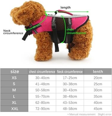 Жилет для плавання для собак, жилет для собак, безпечний одяг для плавання, помаранчевий, XL