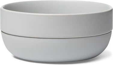 Керамічна миска Waggo для собак, велика, біла, з нековзкою гумовою основою, важка, підходить для малих і великих порід, можна мити в посудомийці