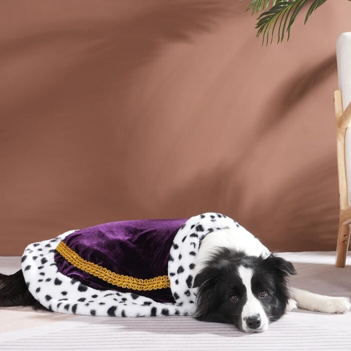 Чудовий будиночок-мантель Lovelyshop Pet Serial Lux для котів та собак, ліловий, для косплею, костюмів на Хелловін (король, королева, принц, принцеса)