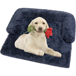 М'який лежак для собак та котів: лежанка-матрац, захист дивану, водонепроникна підкладка, 110x95x15 см, темно-сірий