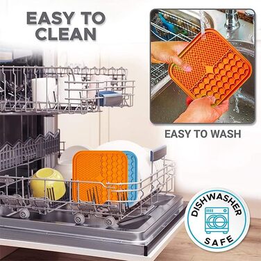 Силіконова килимок для лизання для собак та котів, Slow Feeder, для тренувань, грумінгу, злиття тривоги