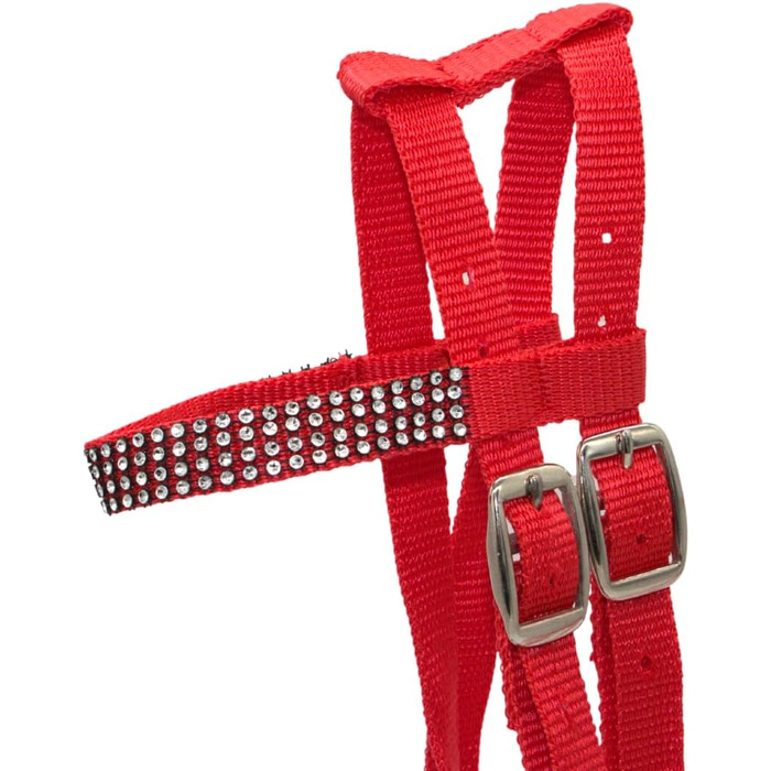 PFIFF Trenzaum 'Lotty' для іграшкових та дерев'яних коней, іграшкова вуздечка, розмір універсальний (червоний)