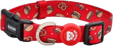 Нашийник для собак DUKIER, регульований, з неопрену, міцний, дизайн New York, розмір XS
