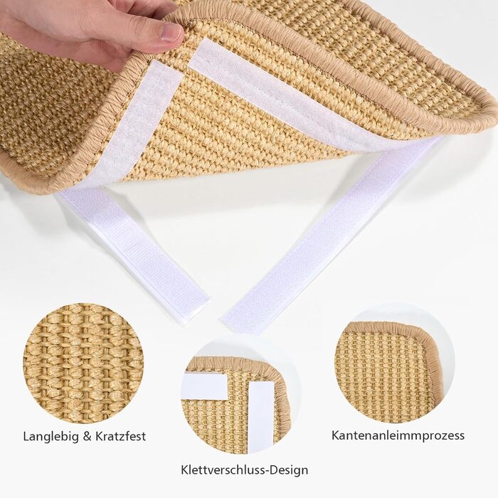 Килимок для котів з сизалю 2 шт., 50x25 см - захист від подряпин меблів