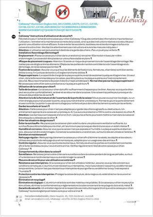 Callieway Складана переносна клітка для собак (XXL Special)