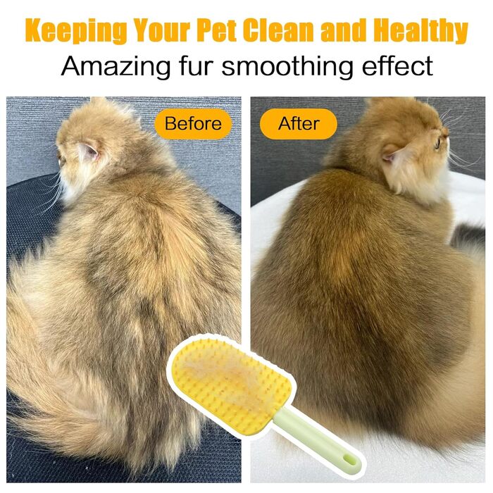 Гребінець для котів 3 шт., силіконовий гребінець для дому, для довгошерстих котів, для догляду за шерстю, видаляє ковтання шерсті