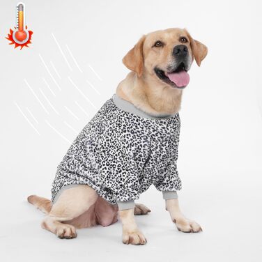 Зимова куртка для собак LovinPet, теплий фланелевий одяг для пітбулів, чорна-біла кофта-пуловер, зручний костюм для холодної погоди