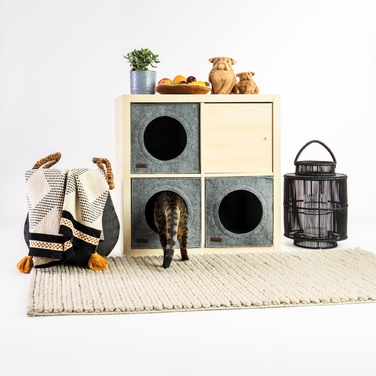 Лежанка для кота з фетру HolyCube для стелажів IKEA Kallax