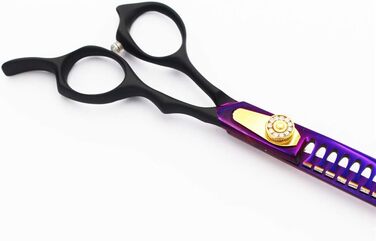 Ножиці для грумінгу собак GUALA 7 дюймів, вигнуті, для розрідження шерсті, з чохлом