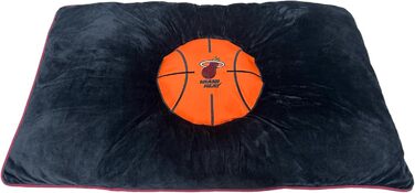 Лежак для собак NBA Miami Heat, м'яке плюшеве ліжко у формі баскетбольного матраца, Pets First