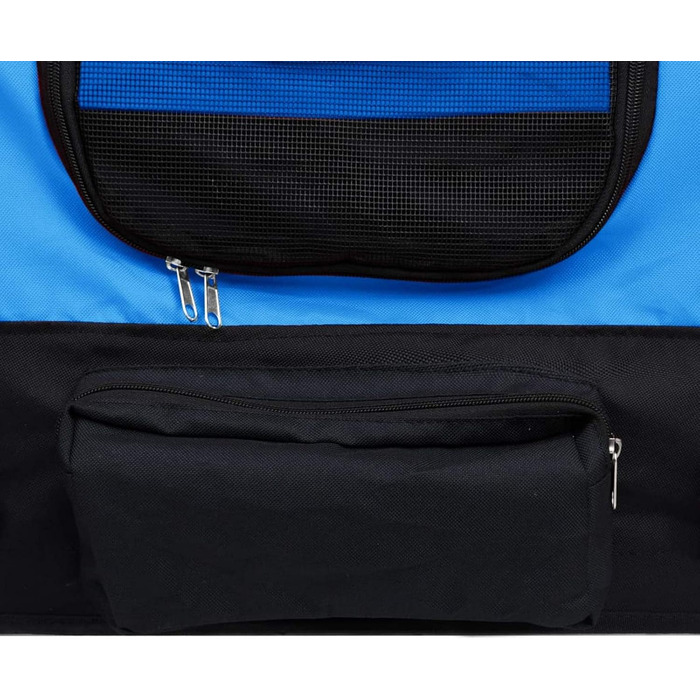 ZEYUAN 2-в-1 велосипедний причіп-коляска для тварин, блакитно-чорний