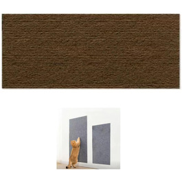 Килимок для котів з когтеточкою, самоклеючий, для захисту меблів, коричневий