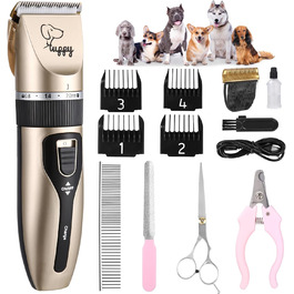 Електричний триммер для собак без дроту, машинка для стрижки шерсті собак, тиха, акумуляторна, для собак та котів