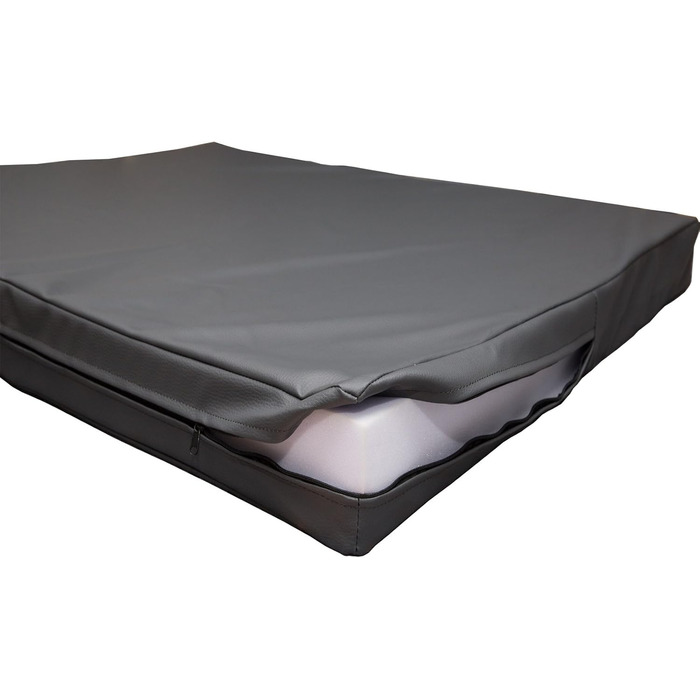 Килимок для собак CopcoPet Jumbo сірий 110 x 80 x 8 см - міцний, з штучної шкіри, легко миється, не слизький, для середніх собак, для дому, саду, переноски, кемпінгу