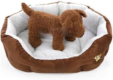 М'яке ліжко для собак та котів Yahee: ліжко-корзина для тварин (колір: коричневий)