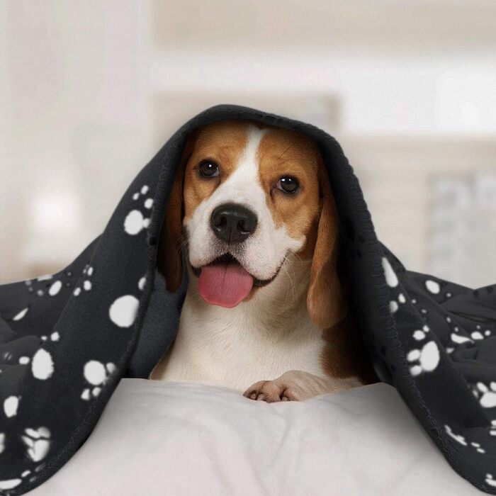 М'яка флісова підстилка для собак та котів Nobleza 75x75 см (120x100 см), чорна, миється