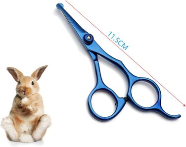 Професійна 5-в-1 фен для грумінгу собак: ножиці з нержавіючої сталі, безпечні закруглені кінці, прямі та філігранні ножиці, ножиці для стрижки шерсті та зубів, гребінець