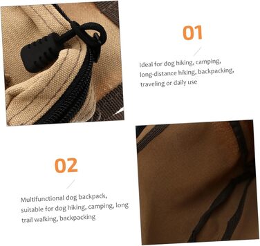 Сумка для собак Gatuida: хакі, для середніх та великих собак, регульована, 2 кишені, для подорожей та кемпінгу