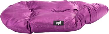 Крісло-ліжко для собак Ferplast великих порід: ортопедичне, знімний чохол, водонепроникне, 110 x 70 x 8 см, фіолетовий