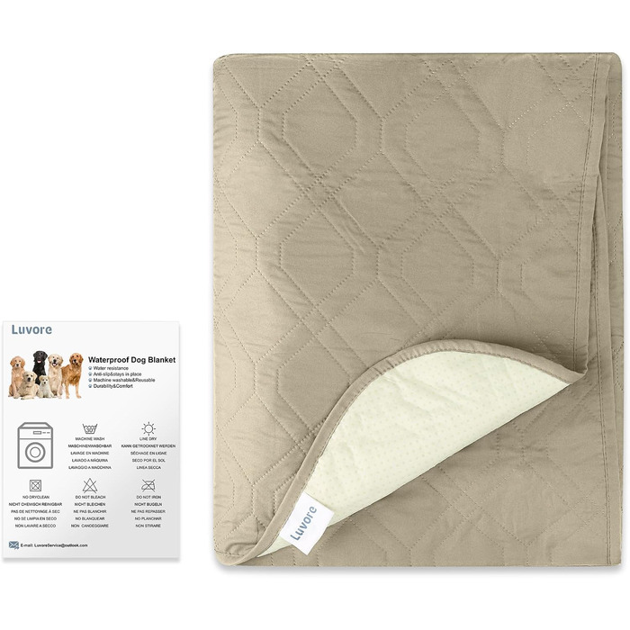 Водонепроникний килимок для собак, антиковзаюча підстилка для собак, захист дивану та ліжка, міцна підстилка для котів, захисний килимок, що можна прати, для дивану, ліжка, авто, у дорогу, хакі, 137x208 см