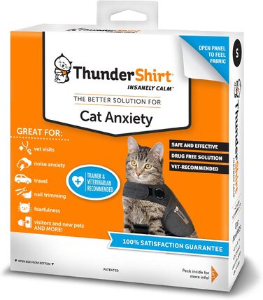 Антистресова жилетка Thundershirt для котів, розмір M, сіра