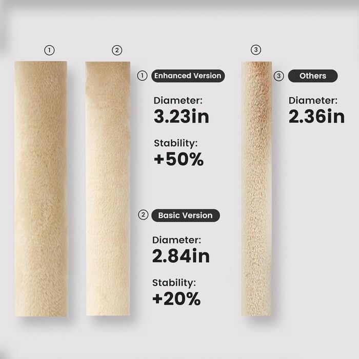 Дерев'яний кігтеточки для котів Gardner Pet Katzenbaum, 105 см, з платформою, 2 печерами, кошиком, сірий, для дому