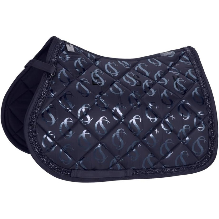 Ескадрон Classic Sports Schabracke Glossy Jewel - підкова з камінням, колір navy (DL)