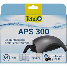 Tetra APS 300 тиха мембранна помпа для акваріумів 120-300 л, чорна