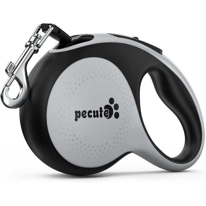 Рулетка для собак Pecute 8м, 50 кг, зелена, з антиковзним ручним гальмом