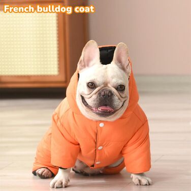Теплий зимовий костюм-комбінезон для собак французького бульдога, мопса, бостон-тер'єра, пітбуля, коргі, для хлопчиків та дівчаток