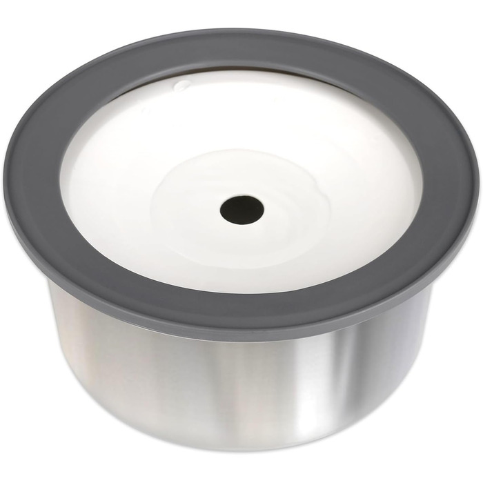 Миска для води для собак Yonphy 3L: Без розливання, з нержавіючої сталі, миска для води та корму, для собак та котів (сіра)