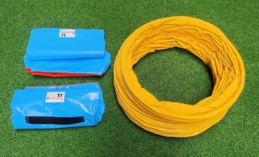 Тренажер для аджиліті Calliway® для собак, тунель, діаметр 60 см, 360°, повне зчеплення, жовтий, 3 м