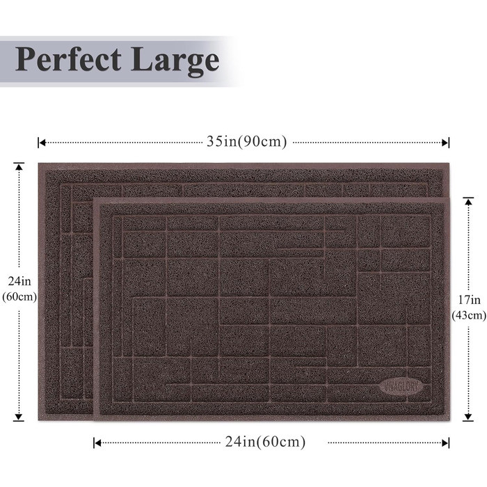 Килимок для котячого туалету VIVAGLORY, 90х60 см, сірий. Килимок для котячого лотка, миючий, з підкладкою, для збору наповнювача.